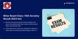 Bihar Board Class 10th Scrutiny Result 2024 Out; Get Download Link Here
